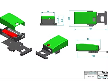 Disegno tecnico del dispositivo ZOOMETER